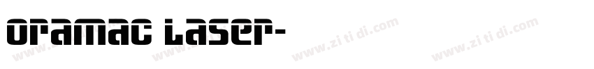 Oramac Laser字体转换